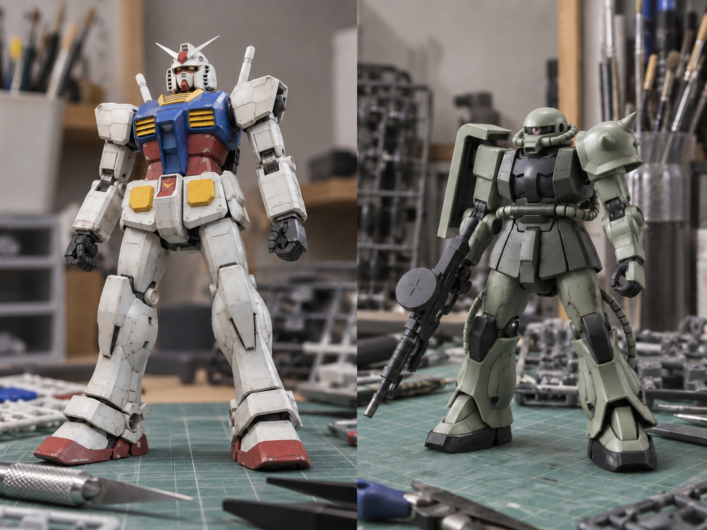 gundam vs gunpla